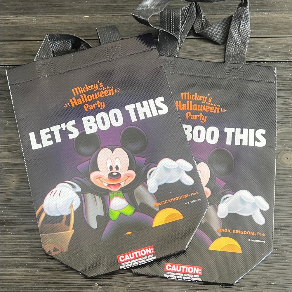 Mickey's Not So Scary Halloween Party Reusable Bags 50th Anniversary Disney - 2
